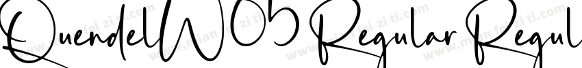 QuendelW05 Regular Regular字体转换